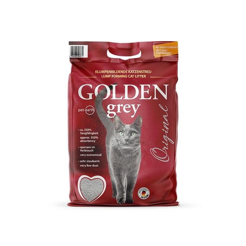 Grano De Bentonita Gris Dorado Para Gatos 7kg