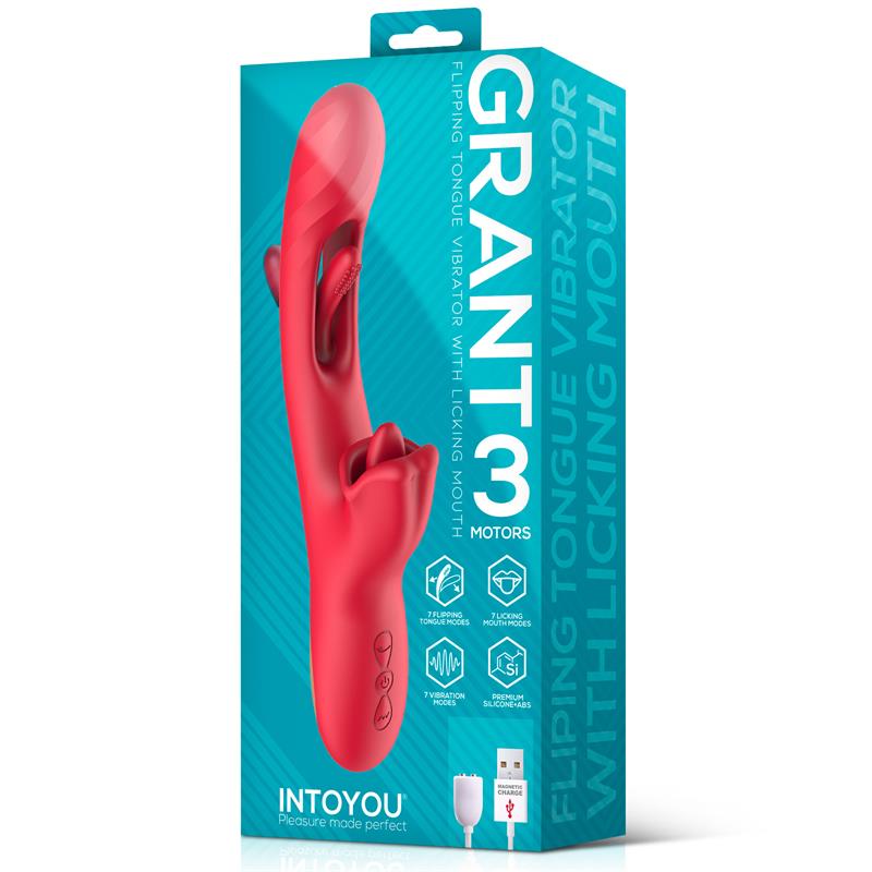 Grant Vibrador Con Flipping Y Lengua Licking 360º