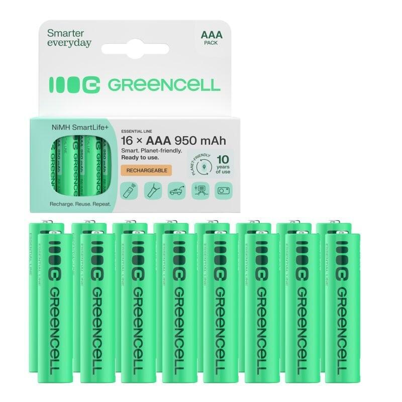 Greencell Pilas Recargables 16xaaa Hr03 950mah