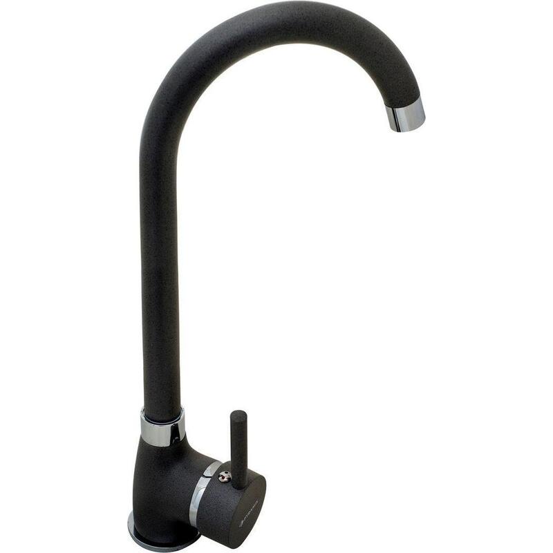 Grifo De Cocina Pyramis Bello Plus 090927101 Granito Negro (Black Flecks)