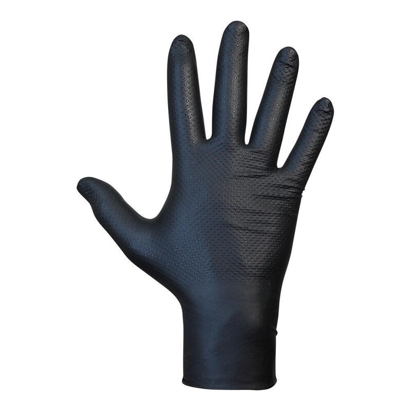Guante Agility Grip Nbr S/Polvo Negro T7. Juba