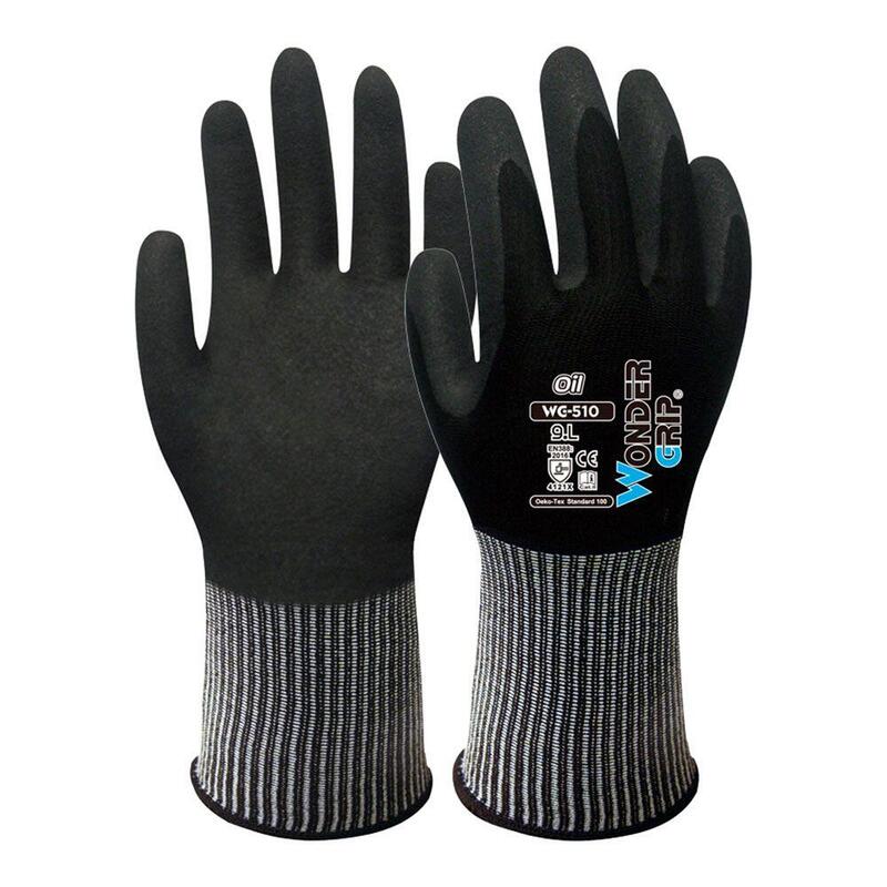Guante Nailon / Spandex, Palma Doble Recubrimiento Nitrilo, T-10