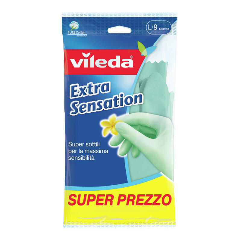 Guantes Vileda Extra Sensation L