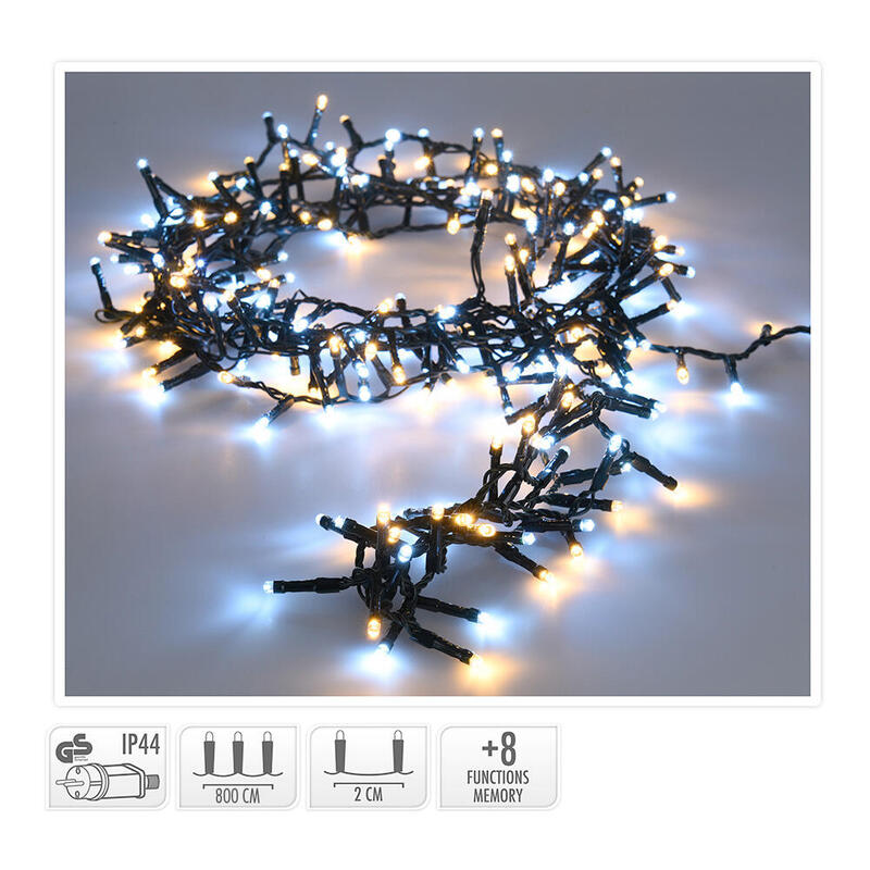 Guirnalda Snake 400 Leds 11m Luz Fria Y Calida