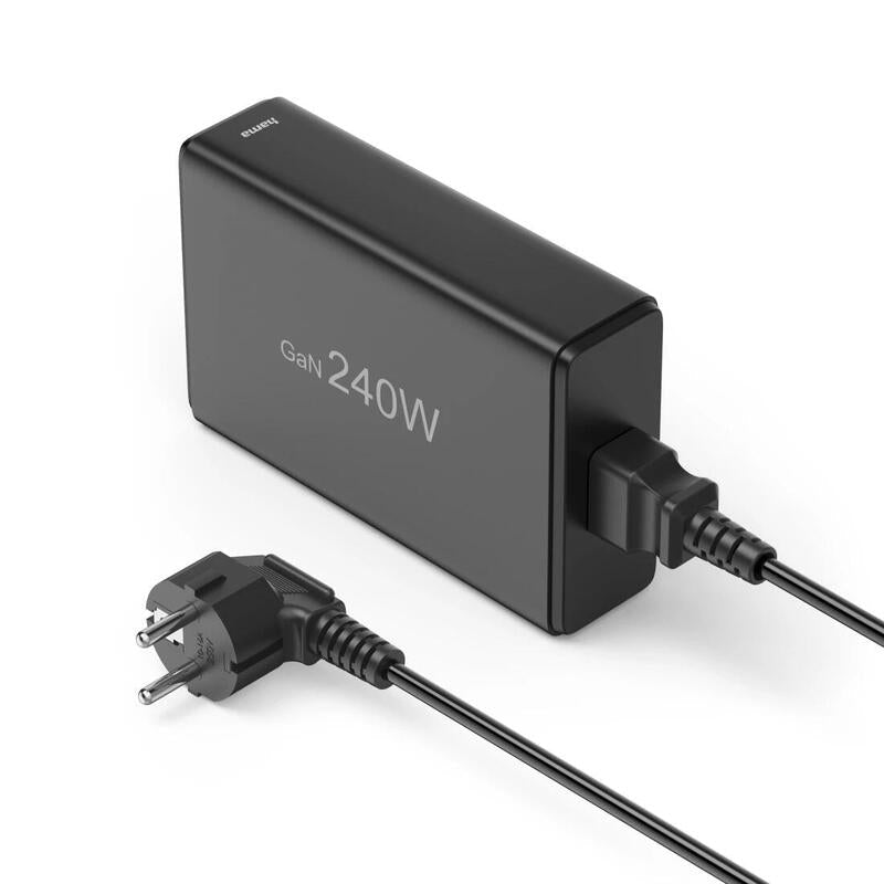 Hama Gan 240w Pd/Qc 4x Usb-C, 1x Usb-A Negro