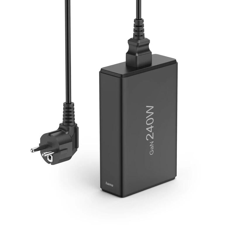 Hama Gan 240w Pd/Qc 4x Usb-C, 1x Usb-A Negro