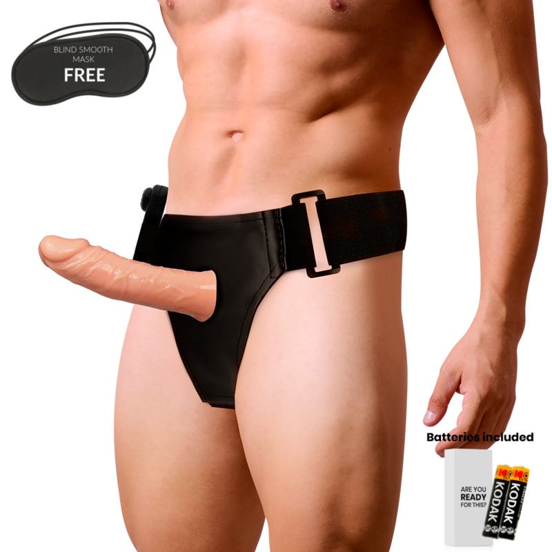 Harness Attraction - Rnes Hueco Benny Con Vibrador 15 Cm -O- 4.5 Cm