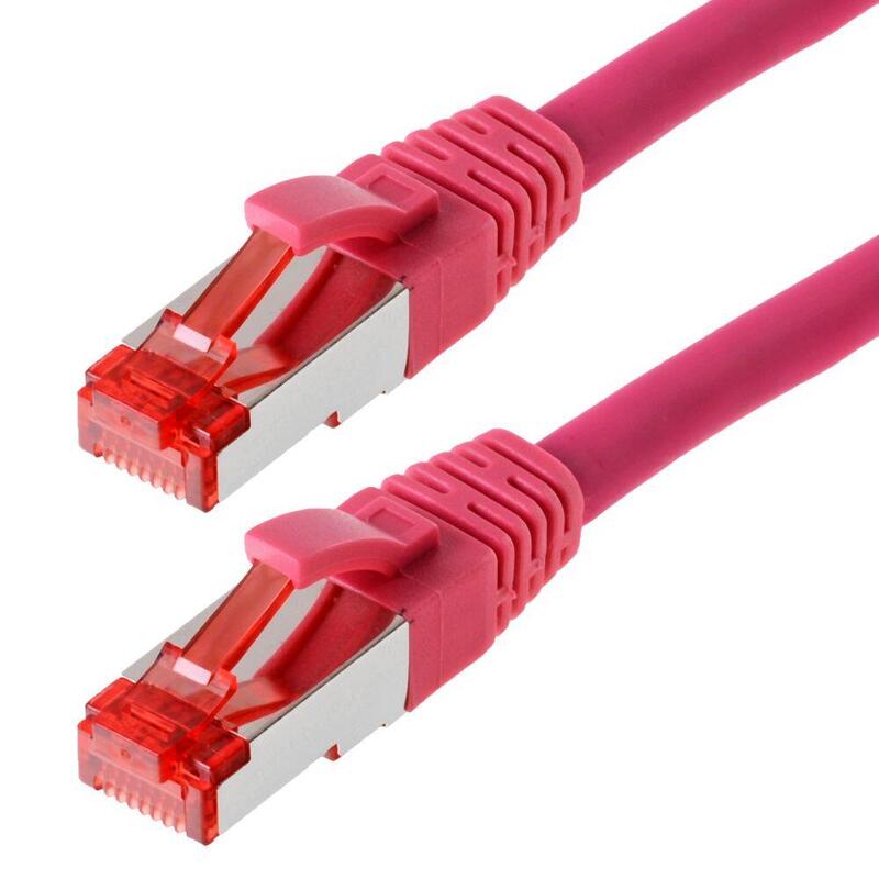Helos Cable De Red S/Ftp Cat 6 Magenta 0,25m