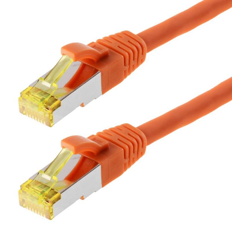 Helos Cable De Red S/Ftp Cat 6a Orange 0,25m