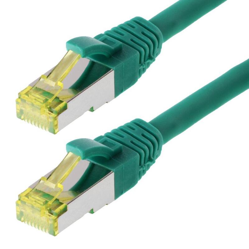 Helos Cable De Red S/Ftp Cat 6a Verde 0,25m