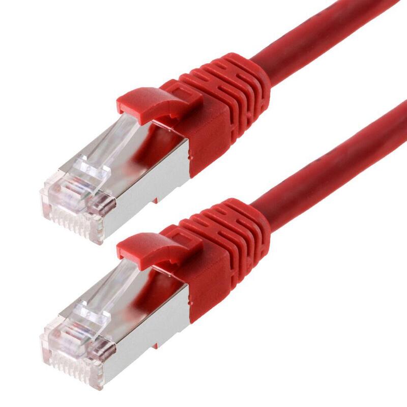 Helos Cable De Red Sf/Utp Cat 5e Rojo 1,0m