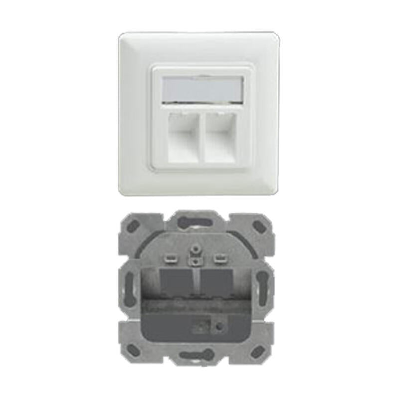 Helos Keystone - Toma De Conexión, Personalizable, 2-Fach, Blanco Puro
