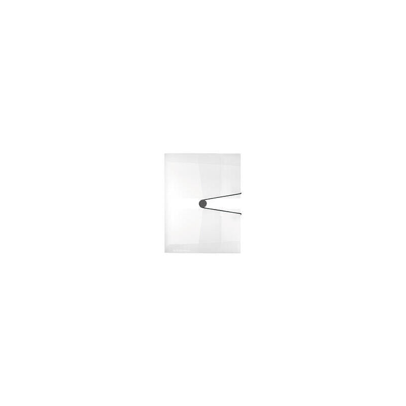 Herlitz Sammelbox A4 Pp 4.0cm Farbl.Transp. M.Gummizug