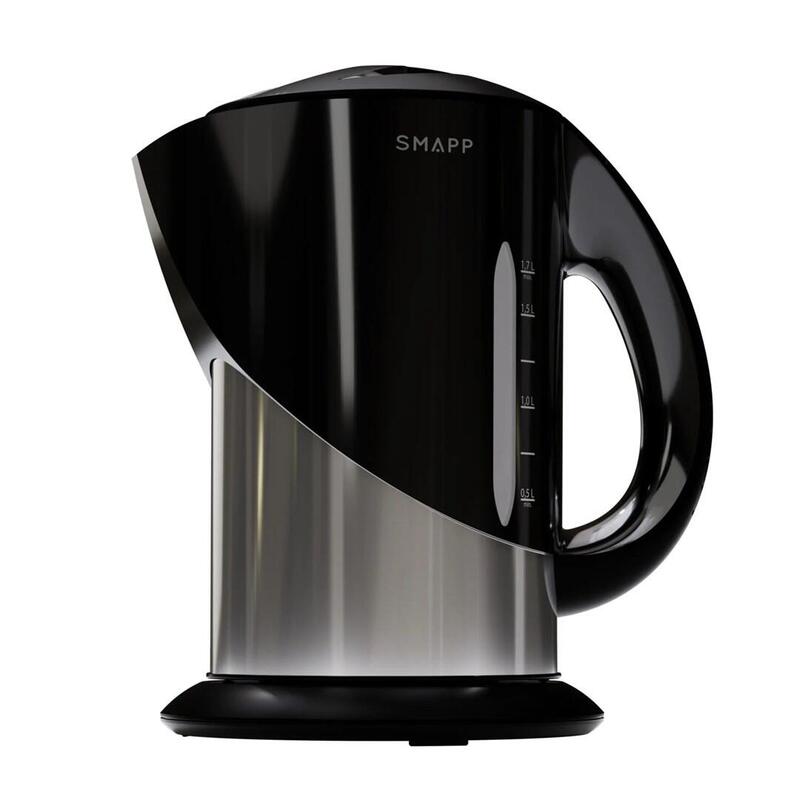 Hervidor De Agua Inalámbrico Smapp De 1,7 L, Color Negro