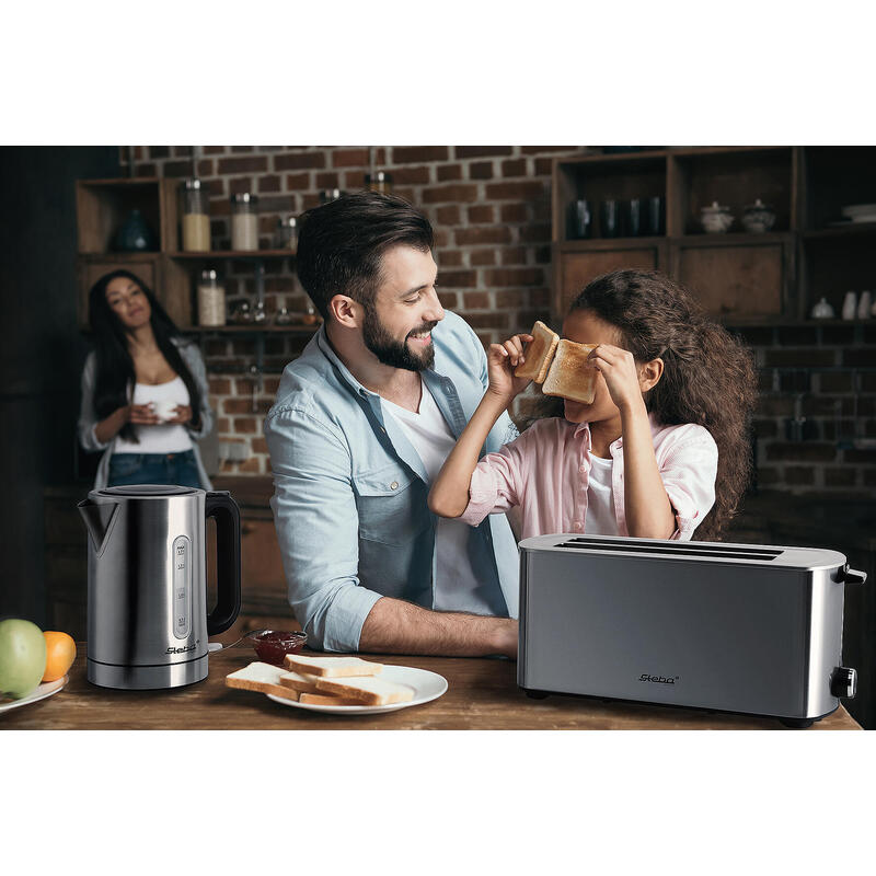 Hervidor De Agua Steba Wk 21 Inox 1,7 L Acero Inoxidable 2200 W