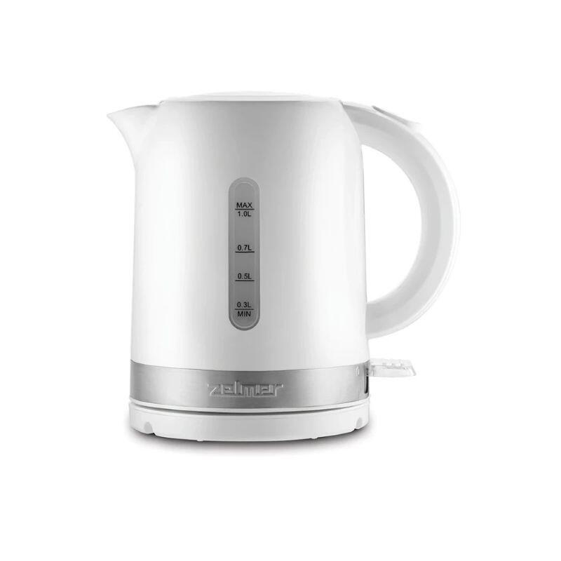 Hervidor Eléctrico Zelmer Zck7018, 1 Litro, 1500 W, Blanco