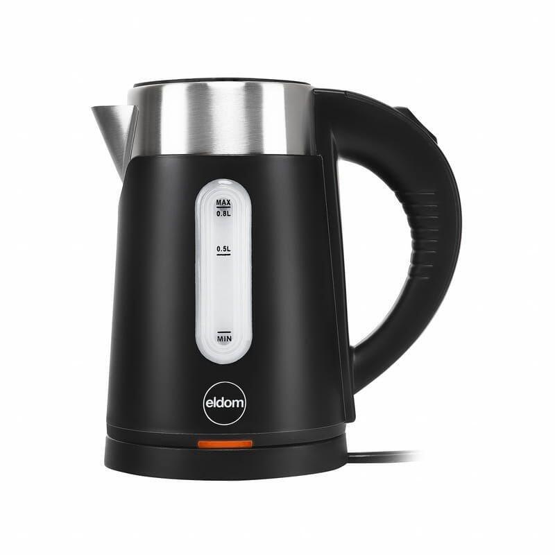 Hervidor Inalámbrico Eldom C185 C Tripo, 0,8 L, 1000 W, Negro.