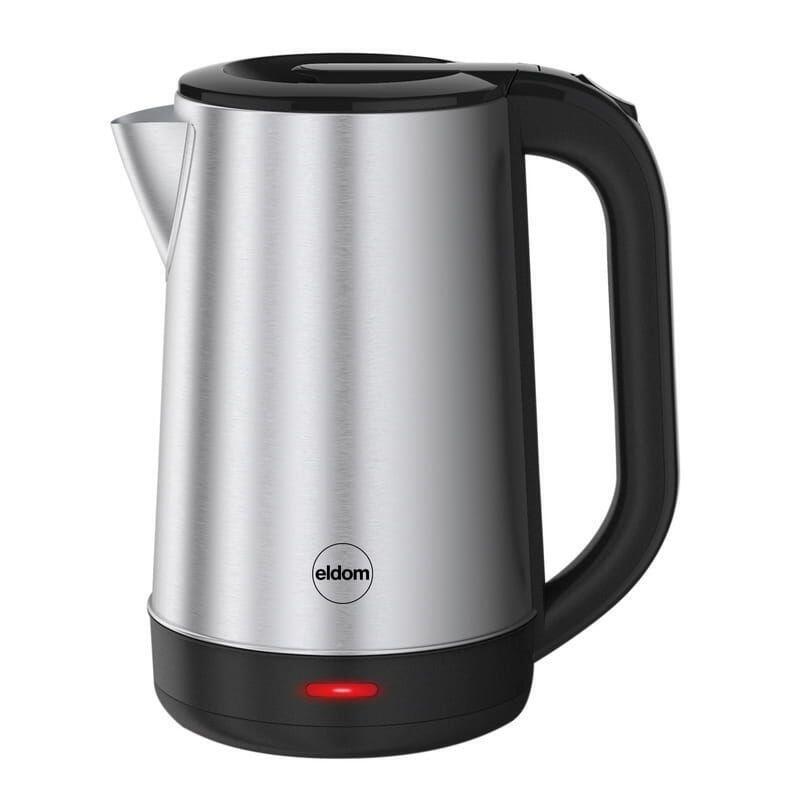 Hervidor Inalámbrico Eldom Cs30 Acero De 2,0 L Y 2000 W, Color Plata.
