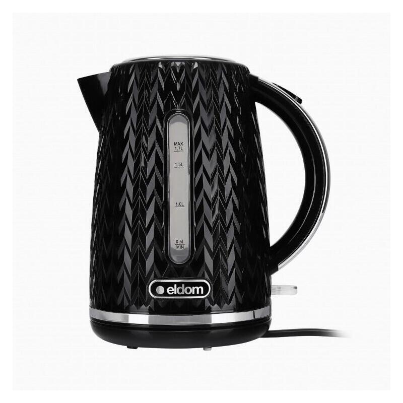 Hervidor Nelo, Capacidad 1,7 L, Potencia 2000 W, Color Negro
