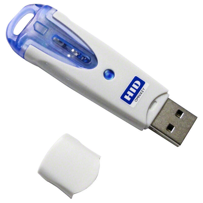 Hid Identity Omnikey 6121 Lector De Tarjeta Inteligente Usb 2.0 Azul, Gris