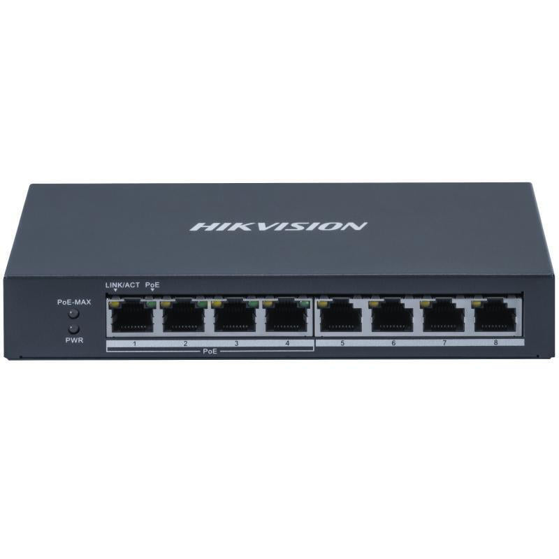 Hikvision Ds-3e0508p-O Switch Gestionado Gigabit Ethernet (10/100/1000) Energía Sobre Ethernet (Poe) Gris