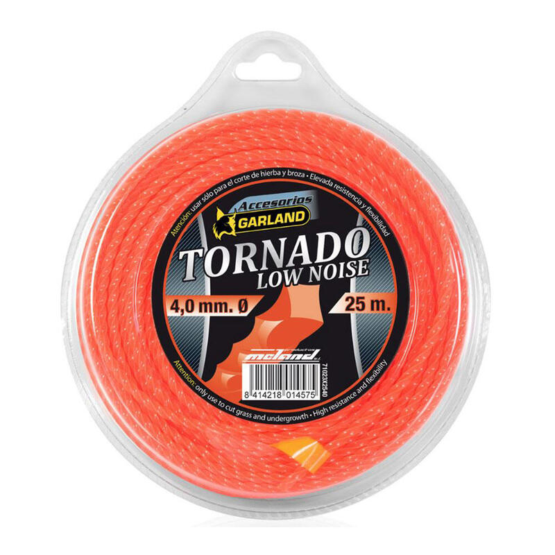 Hilo Para Desbrozadora Tornado, Cuadrado, Ø4,0 Mm, Dispensador 25 M