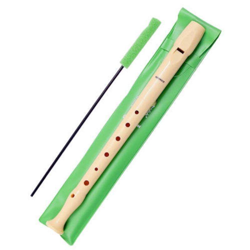 Hohner Flauta Plastico Color Marfil Funda Verde