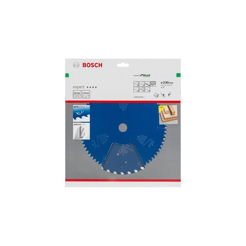 Hoja De Sierra Circular Bosch Professional Expert Para Madera, Ø 230 Mm, Diámetro 36z 30 Mm, Para Sierras Circulares Portátiles 2608644062