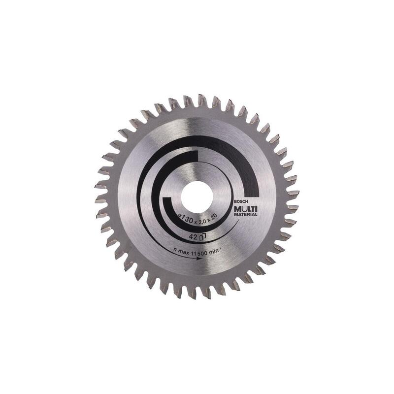 Hoja De Sierra Circular Bosch Professional Multi Material, Ø 130 Mm, Orificio 42z De 20 Mm, Para Sierras Circulares Portátiles 2608641195