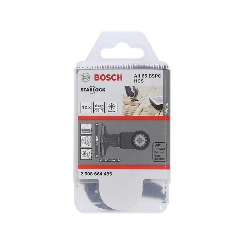 Hoja De Sierra De Inmersión Bosch Hcs Aii 65 Bspc Madera Dura (10 Piezas) 2608664485