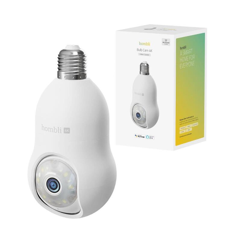 Hombli Smarte Outdoor Kamera, Bulb Cam 4k, Weiss