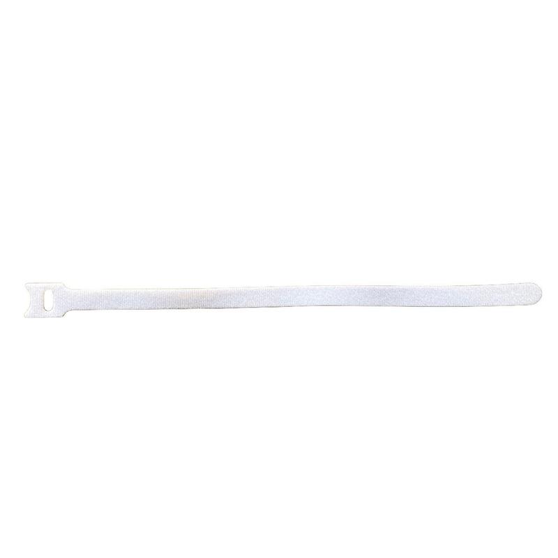 Hook And Loop Tie 15cm X 12mm - White 50pcs - Warranty: 36m