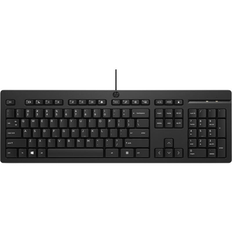 Hp 125 Usb Wd Kbd (Bulk 12) Teclado Universal Qwerty Inglés Negro