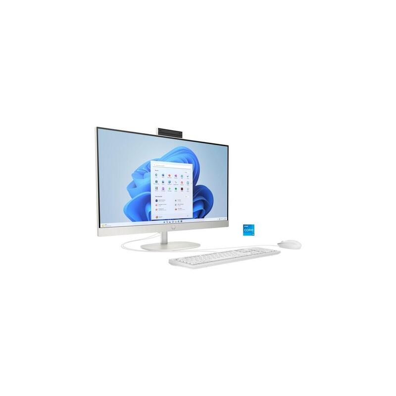 Hp All-In-One 27-Cr0009ng, Sistema De Pc Blanco, Windows 11 Home 64-Bit 8r2s5ea#Abd