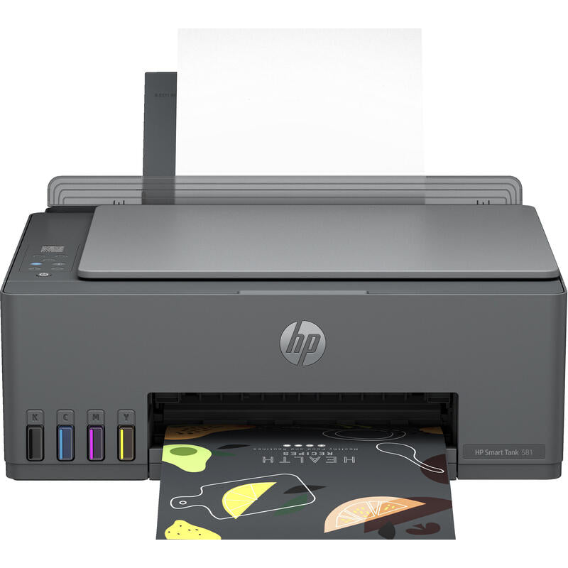 Hp Smart Tank 581 All-In-One Printer, Home And Home Office, Print, Copy, Scan, Wireless; High-Volume Printer Tank; Print From Phone Or Tablet; Scan To Pdf