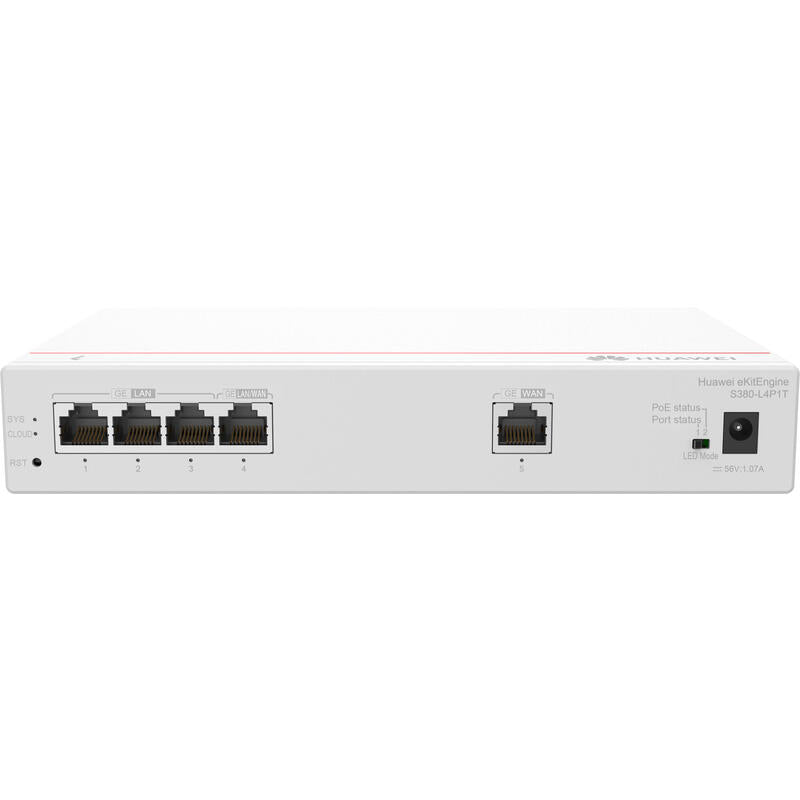 Huawei Gateway S380-L4p1t, 1*Ge Wan, 4*Ge Lan(Poe+, 50w)