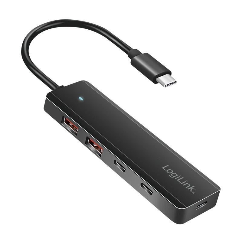 Hub Usb-C 3.2 Gen2 Con 4 Puertos Usb 3.2 Gen2 De Hasta 10 Gbps 2 X Usb A Y 2 X Usb C Logilink