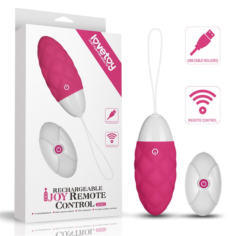 Huevo Vibrador Ijoy Control Remoto Usb Rosa
