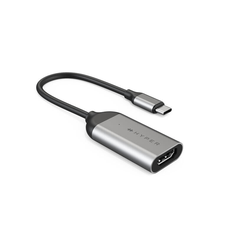 Hyper Hd-H8k Usb Tipo C Hdmi Acero Inoxidable