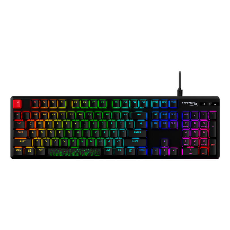 Hyperx Alloy Origins Pbt Hx Blue Gaming Keyboard Teclado Juego Usb Negro
