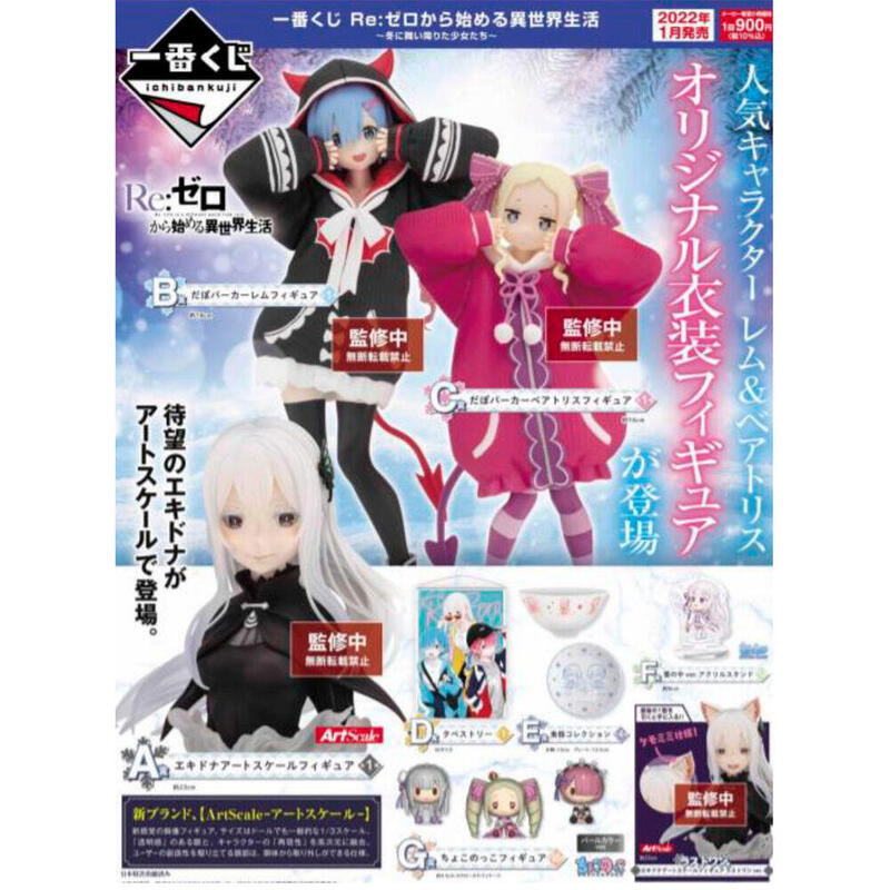 Ichiban Kuji Banpresto Re Zero Girls Who Landed