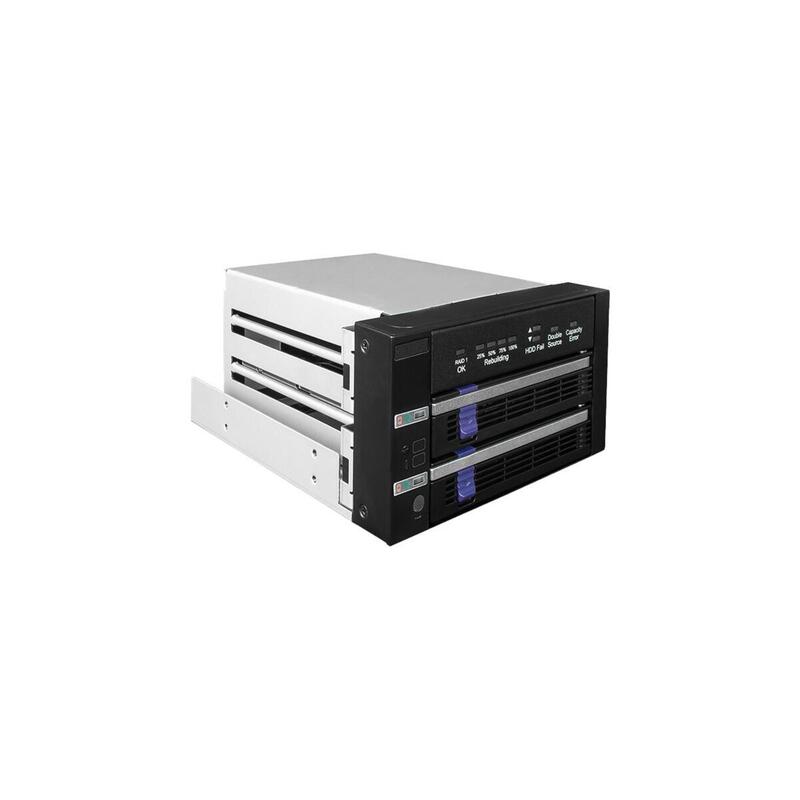 Icy Dock Mb901spr-B R1, Marco Extraíble Negro/Plata Mb901spr-B R1