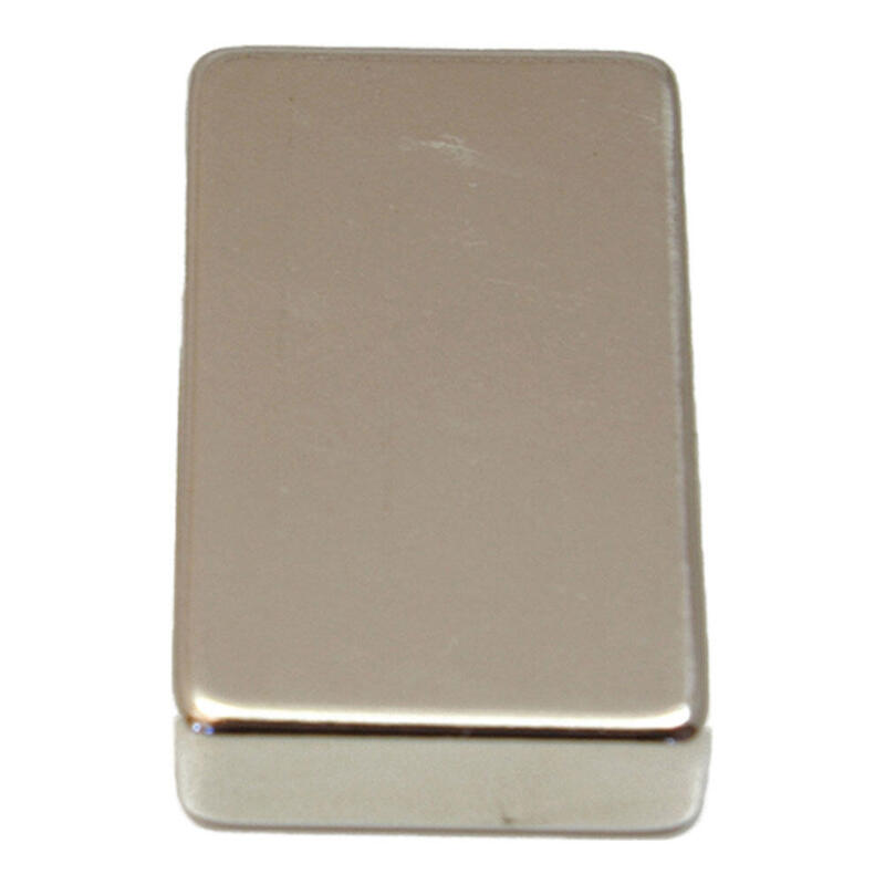 Imán Neodimio Bloque Im30 Niquel 40 X 20 X 10 Mm