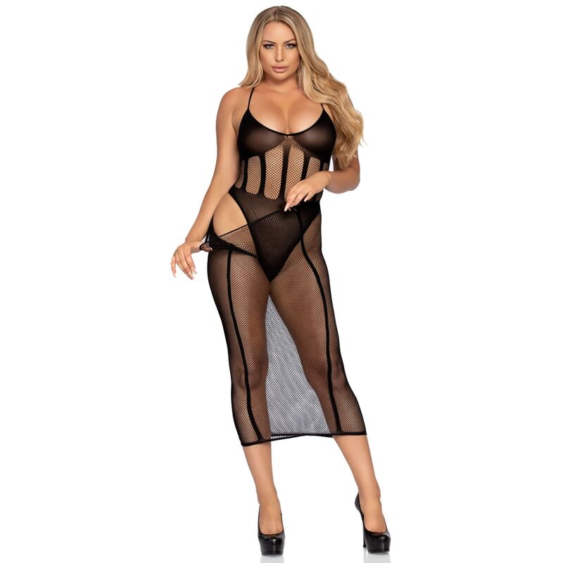 Body Leg Avenue Opaco Con Falda