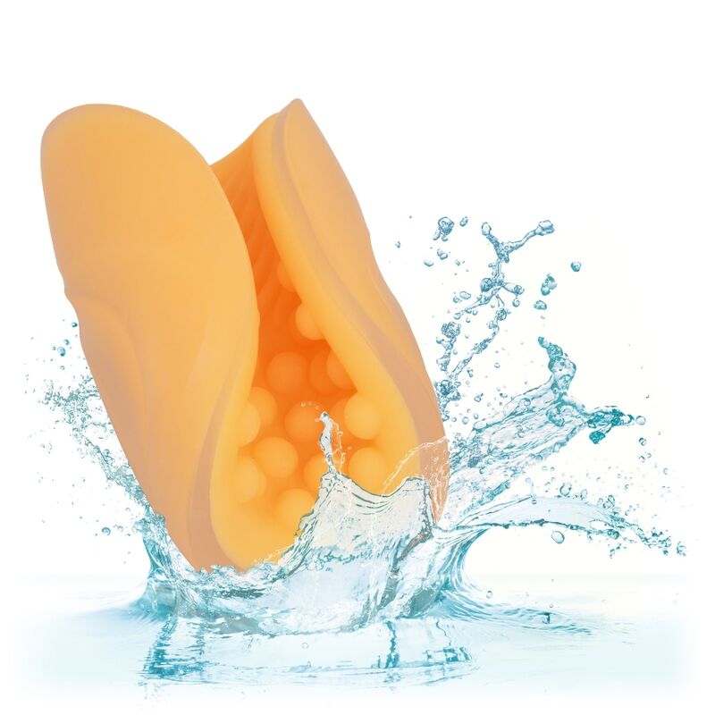 Calexotics - Beaded Grip Masturbador Texturado Naranja