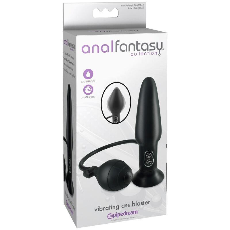 Anal Fantasy Collection Vibrating Ass Blaster - Color Negro