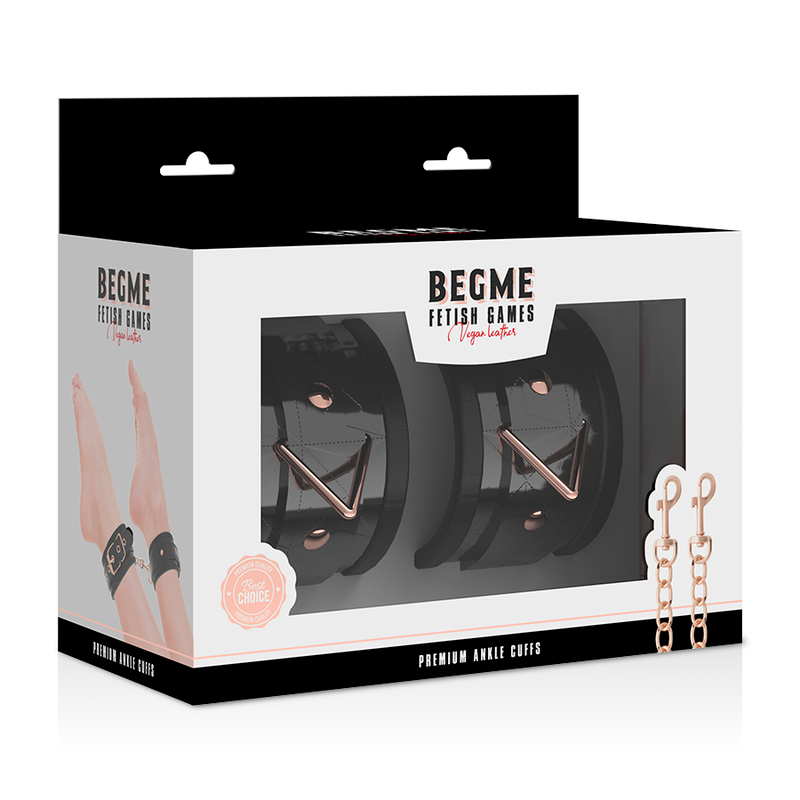 Begme - Black Edition Esposas Para Tobillos Con Forro De Neopreno