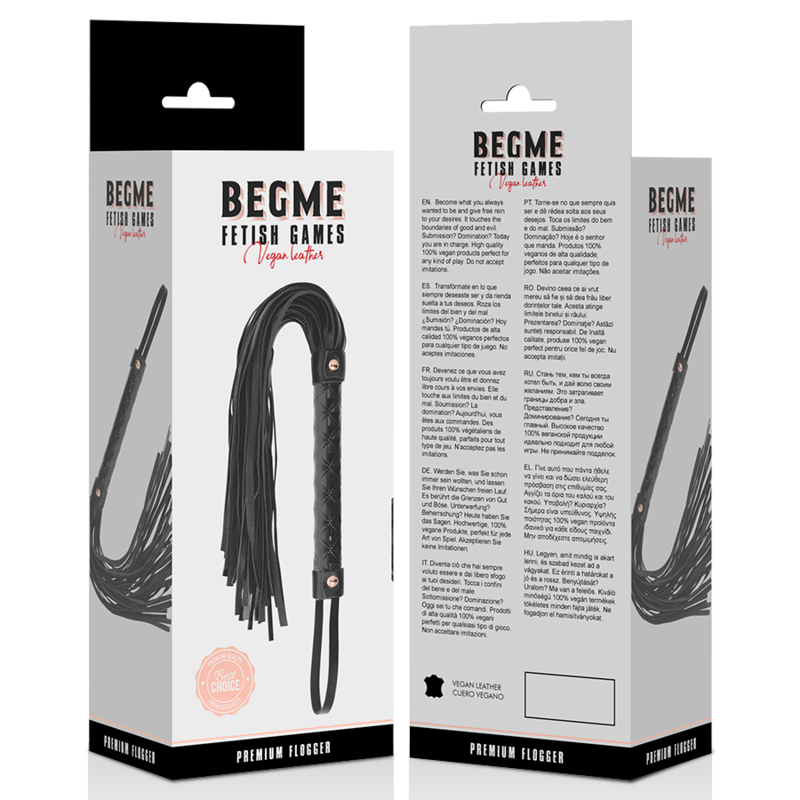 Begme - Black Edition Latigo Cuero Vegano