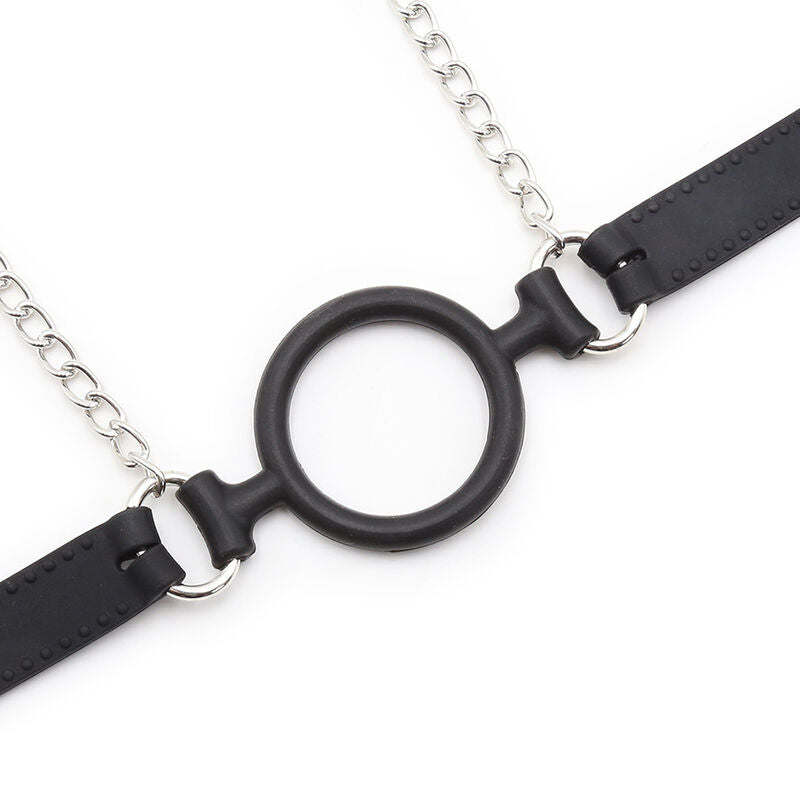 Ohmama Fetish - Mordaza De Anilla Con Cadenas Y Pinzas Pezones
