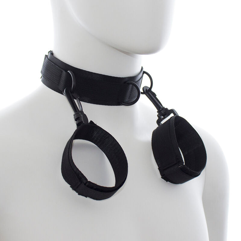 Ohmama Fetish - Esposas Y Collar De Nylon